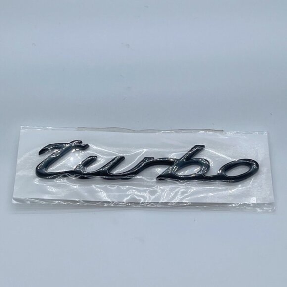 Porsche Design Other - NWT Porsche turbo emblem brand new with package BLACK